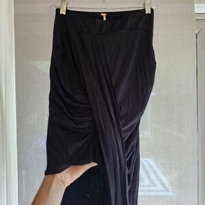 Free People Draped hi-low skirt